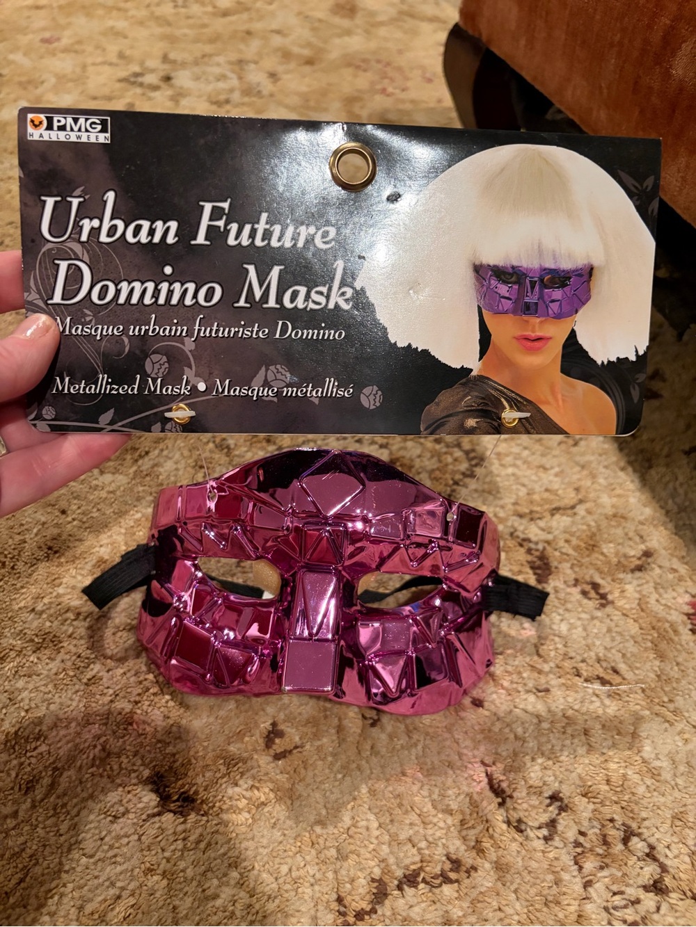 NWT Purple metallic mask Urban Future Domino Mask Halloween party